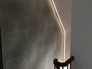 Wandgestaltung - Treppenhaus, Gang, Flur, Loft Design System Deutschland - Wandpaneele aus Bayern Loft Design System Deutschland - Wandpaneele aus Bayern Pareti & Pavimenti in stile moderno Grigio