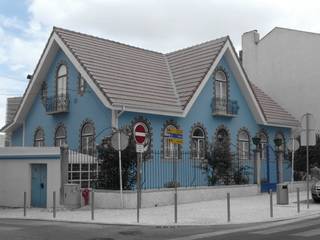 Chalet Mouzinho, Pedro de Almeida Carvalho, Arquitecto, Lda Pedro de Almeida Carvalho, Arquitecto, Lda 다가구 주택 돌