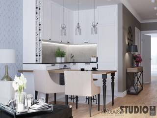 Apartament przy Masarskiej, MIKOŁAJSKAstudio MIKOŁAJSKAstudio 주방 설비