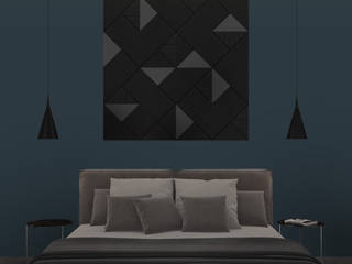 3D панно, PanelPanel PanelPanel Спальня в стиле модерн Фанера