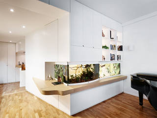 Aquatic flat, ATELIER JMCA ATELIER JMCA Modern living room