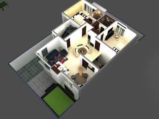 Suneja Residence Interior Design, Studio Rhomboid Studio Rhomboid พื้น