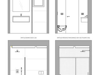 PROGETTI BAGNI, MINIMArchitetti MINIMArchitetti 現代浴室設計點子、靈感&圖片