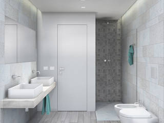 PROGETTI BAGNI, MINIMArchitetti MINIMArchitetti 現代浴室設計點子、靈感&圖片