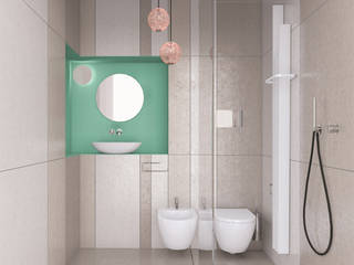 BAGNO DESIGN VIA GIULIA, MINIMArchitetti MINIMArchitetti 浴室