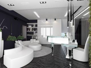 ​Казино Рояль., Suiten7 Suiten7 Classic style living room Glass White