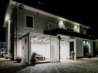 casa RS, msplus architettura msplus architettura Vorgarten Holz Weiß