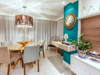 Apartamento Horizon, DUE Projetos e Design DUE Projetos e Design Salon tropical Granite