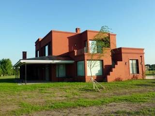 Diseño y Construcción de Casa en Haras San Pablo por Estudio Dillon Terzaghi Arquitectura, Estudio Dillon Terzaghi Arquitectura - Pilar Estudio Dillon Terzaghi Arquitectura - Pilar Country house