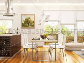 3D Rendering Services, Proglobalbusinesssolutions Proglobalbusinesssolutions Modern Dining Room