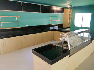 Black Galaxy Granite Kitchen Countertop in Toledo City, Stone Depot Stone Depot ห้องครัว