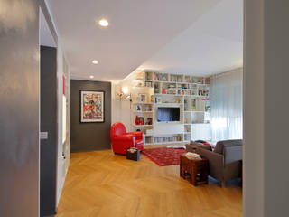 Red Passion, studio ferlazzo natoli studio ferlazzo natoli Minimalist living room