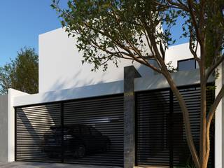 Casa Guerrero, Laboratorio Mexicano de Arquitectura Laboratorio Mexicano de Arquitectura 一戸建て住宅 コンクリート 白色