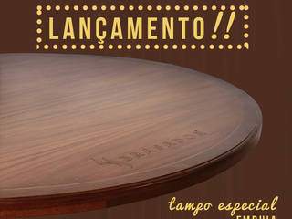 Tampos personalizados, Móveis Firenzi Móveis Firenzi Modern dining room Wood Wood effect