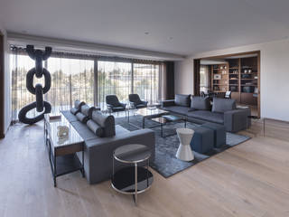 Departamento HA, Concepto Taller de Arquitectura Concepto Taller de Arquitectura Modern Living Room Grey