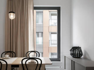 2 Mieszkania w Gdańsku 2017, formativ. indywidualne projekty wnętrz formativ. indywidualne projekty wnętrz Dining room Beige