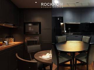 งานออกแบบรีโนเวทคอนโด, Rockhow Studio Design Rockhow Studio Design حديقة داخلية