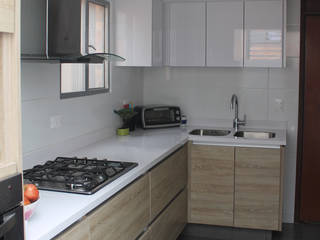 Remodelación Cocina, Tagez Design Tagez Design Scandinavian style kitchen Wood Wood effect