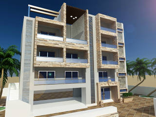 Appartment exterior design, ART JAIL ART JAIL درج أسمنت