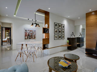 Show flat for housing society in Pune, Space It Up Space It Up Salones de estilo minimalista