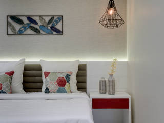 Show flat for housing society in Pune, Space It Up Space It Up Dormitorios de estilo minimalista