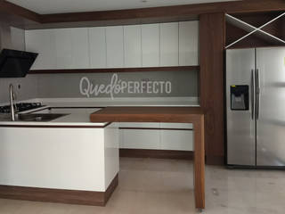 COCINA MP, QUEDÓ PERFECTO QUEDÓ PERFECTO Modern style kitchen Wood Wood effect