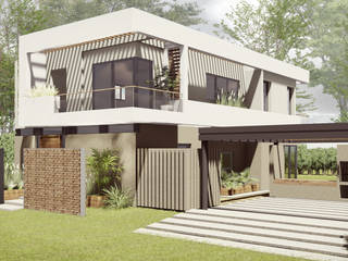 Vivienda unifamiliar Milcayac, Be&Sa Arquitectura y Diseño Be&Sa Arquitectura y Diseño Casas unifamiliares Ladrillos