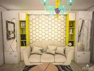 Квартира для молодой семьи, Студия дизайна Elinarti Студия дизайна Elinarti Living room