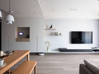 新竹-德鑫東方文華-湯宅, 極簡室內設計 Simple Design Studio 極簡室內設計 Simple Design Studio Minimalist living room