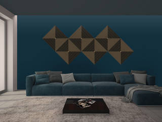3D ПАНЕЛЬ «МОДЕРНИЗМ», PanelPanel PanelPanel Modern style bedroom Plywood