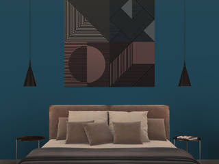 3D ПАНЕЛЬ «МОДЕРНИЗМ», PanelPanel PanelPanel Modern style bedroom Plywood