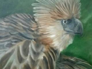 Pick Original “The Endangered Philippine Eagle” Oil Painting from Indian Art Ideas! , Indian Art Ideas Indian Art Ideas ArtworkPictures & paintings