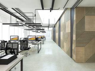 3D панели в интерьере, PanelPanel PanelPanel Estudios y despachos de estilo moderno Contrachapado