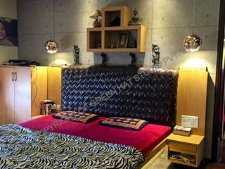 Mr. Siva Rangaswamy, GREEN HAT STUDIO PVT LTD GREEN HAT STUDIO PVT LTD Rustic style bedroom