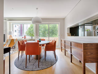 Apartamento Contemporâneo, ShiStudio Interior Design ShiStudio Interior Design Scandinavian style dining room