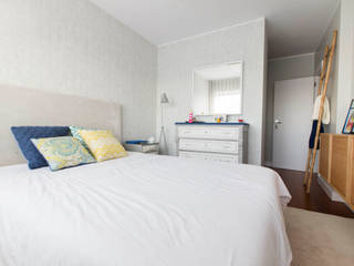 Apartamento Nórdico - T3 Condomínio Imoloc - MATOSINHOS, ShiStudio Interior Design ShiStudio Interior Design Scandinavian style bedroom