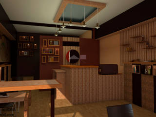 Diseño de Cafetería, LAR-Diseño y construcción LAR-Diseño y construcción Espacios comerciales Madera Acabado en madera
