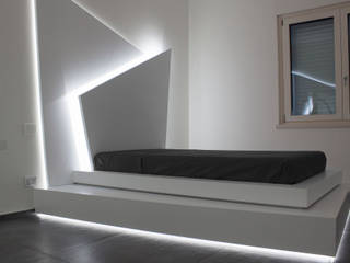 casa domotica, Giemmecontract srl. Giemmecontract srl. Minimalist bedroom