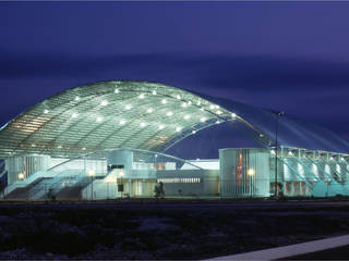 Unidad Deportiva Olímpica, Inalambrica, Duarte Aznar Arquitectos Duarte Aznar Arquitectos Commercial spaces Iron/Steel