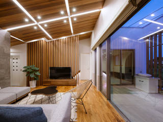 I6-house「木漏れ日のある家」, Architect Show Co.,Ltd Architect Show Co.,Ltd Modern Living Room