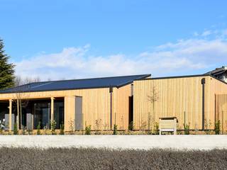 Casa di accoglienza in legno a Treviolo (BG), Marlegno Marlegno Casas de madera Madera Acabado en madera