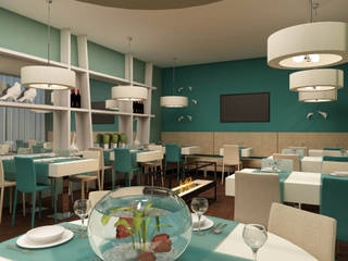 Bar em Agudela - SHI Studio Interior Design, ShiStudio Interior Design ShiStudio Interior Design Modern dining room