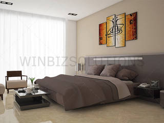 3D interior rendering design , WinBizSolutionsIndia WinBizSolutionsIndia Quartos clássicos