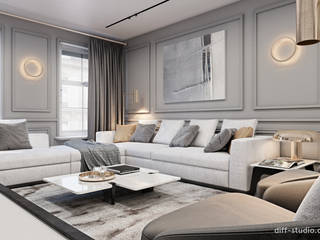 Квартира в Лондоне., Виталий Юров Виталий Юров Eclectic style living room