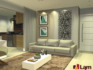 Apto. Vereda Reserva VI, LAM Arquitetura | Interiores LAM Arquitetura | Interiores Modern living room
