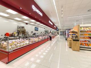 FROIZ uses KRION for its Fuenlabrada supermarket in Madrid, KRION® Porcelanosa Solid Surface KRION® Porcelanosa Solid Surface Ruang Komersial