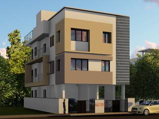 Smt. Sumangala D Sunagar @ Vijayapura, Cfolios Design And Construction Solutions Pvt Ltd Cfolios Design And Construction Solutions Pvt Ltd Habitações multifamiliares