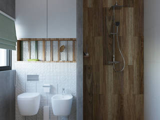 Дизайн детских комнат 40 кв.м., Дизайн студия Simply House Дизайн студия Simply House Minimalist bathroom