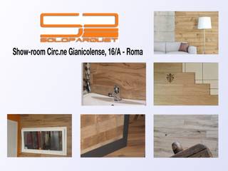 Novità! Legno per rivestire sia le pareti che i pavimenti., Soloparquet Srl Soloparquet Srl Walls Wood Wood effect