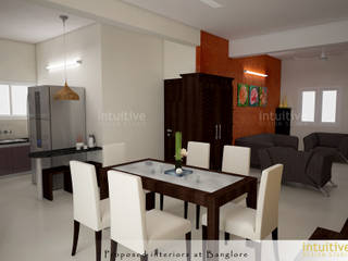 Apartment Interiors, INTUITIVE DESIGN STUDIO INTUITIVE DESIGN STUDIO Modern dining room